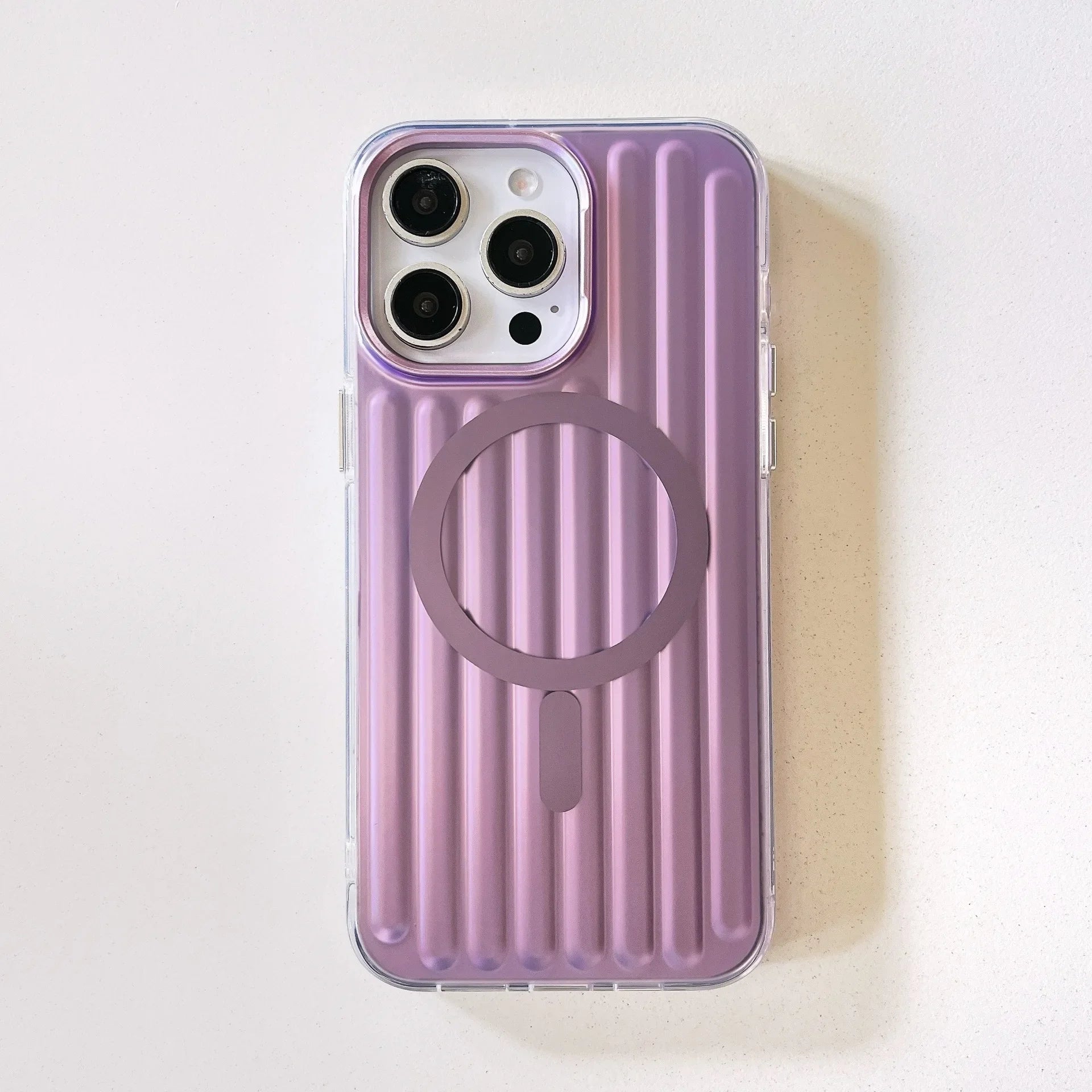3D Corrugated Stripe Magnetic Phone Case