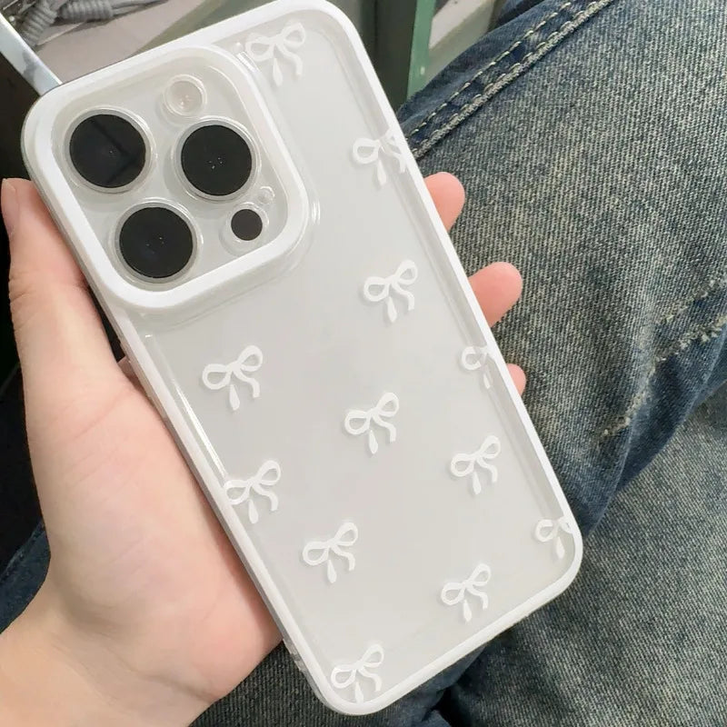 Bowknot Clear Candy iPhone Case
