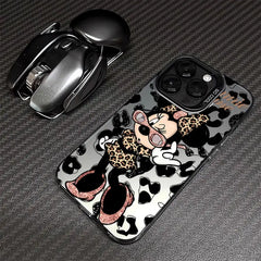 Disney Leopard Mickey Minnie Phone Case for iPhone