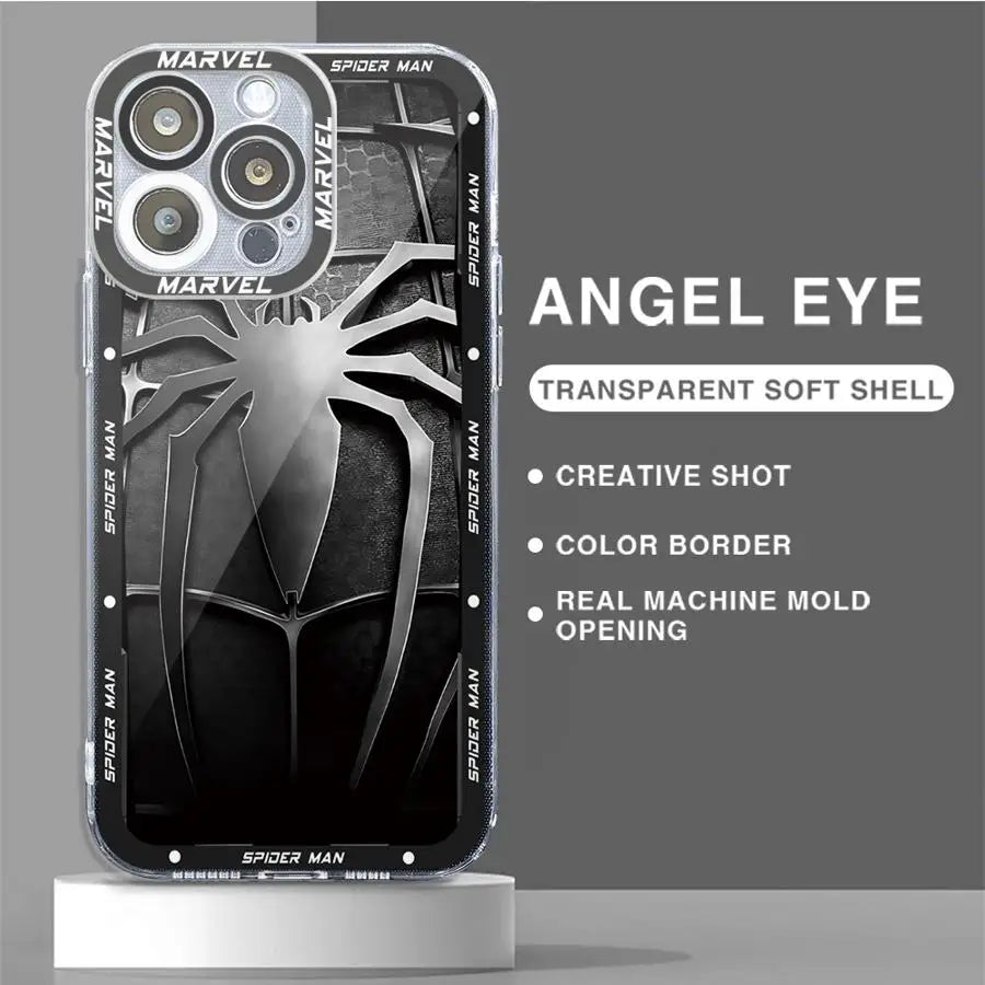 Marvel Iron Man & Spider-Man Logo Phone Case for iPhone