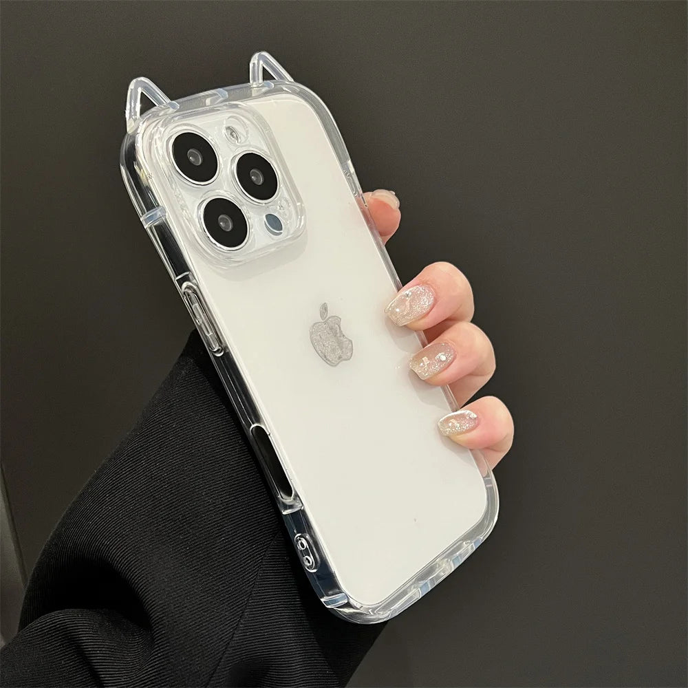 3D Cat Ears Case for iPhone