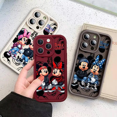Mickey & Minnie Cartoon Soft Case