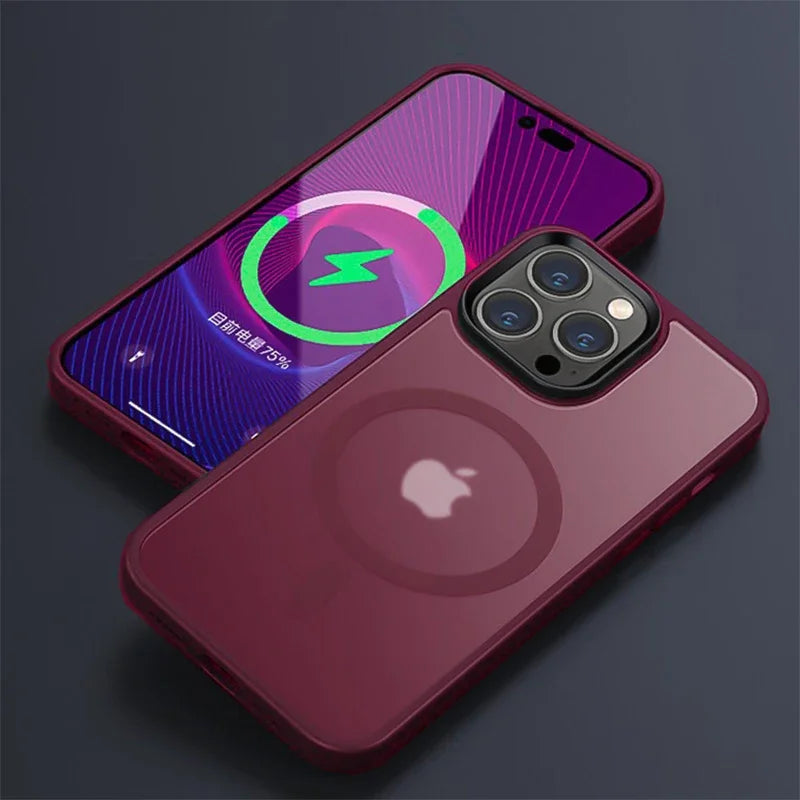 Magnetic Matte Magsafe Case for iPhone
