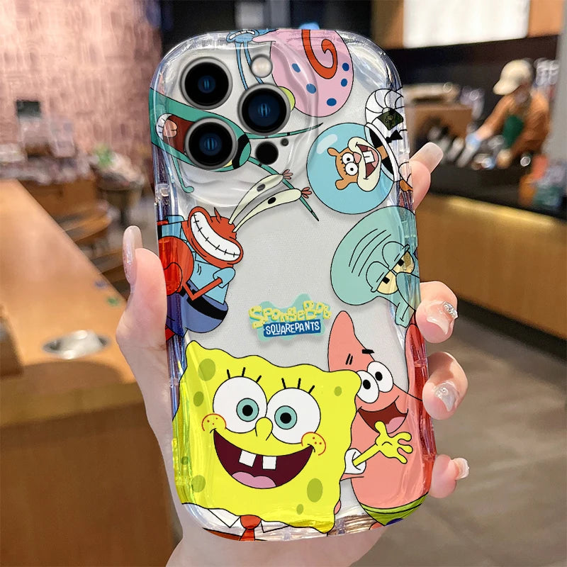 SpongeBob Soft Silicone Phone Case for iPhone
