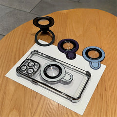 Magnetic Bracket Clear Case for iPhone