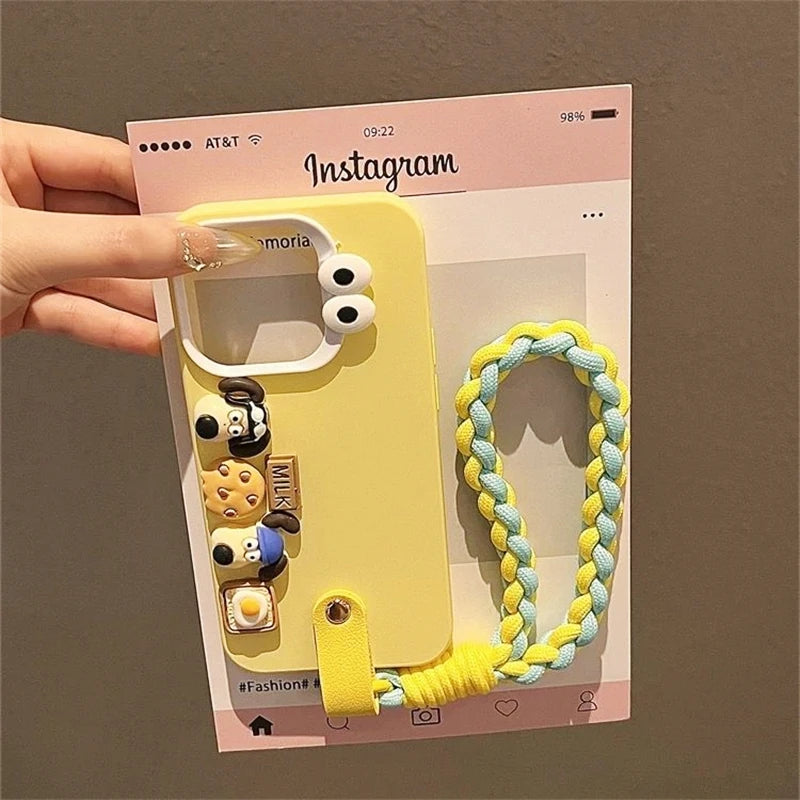 3D Sausage Dog Case with Strap for iPhone