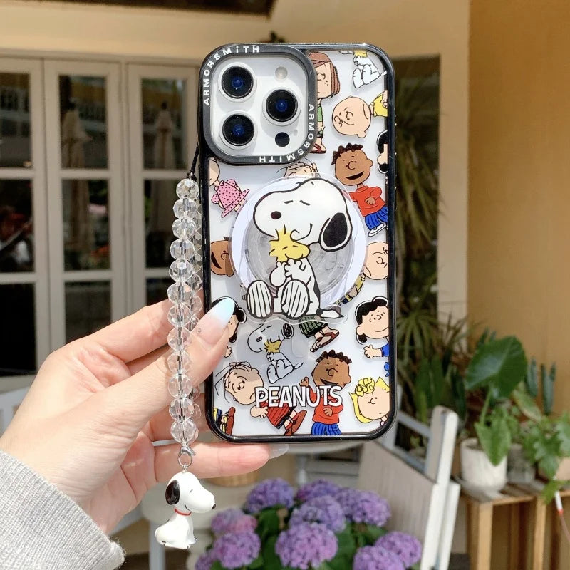 Snoopy Family Magnetic Phone Case for iPhone