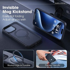 Metal Ring Kickstand Magnetic Case for iPhone