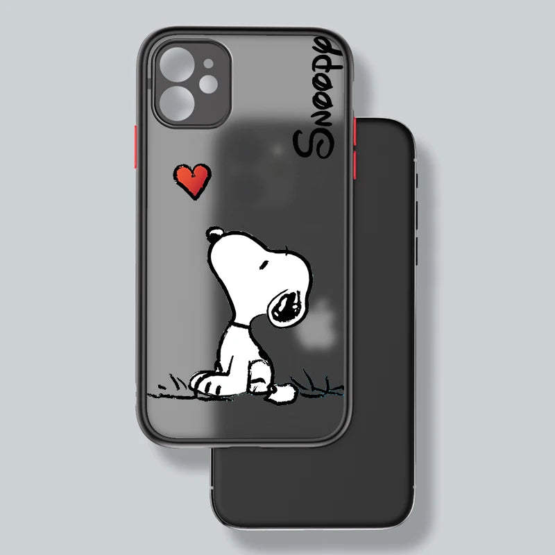 Frosted Snoopy Translucent Phone Case