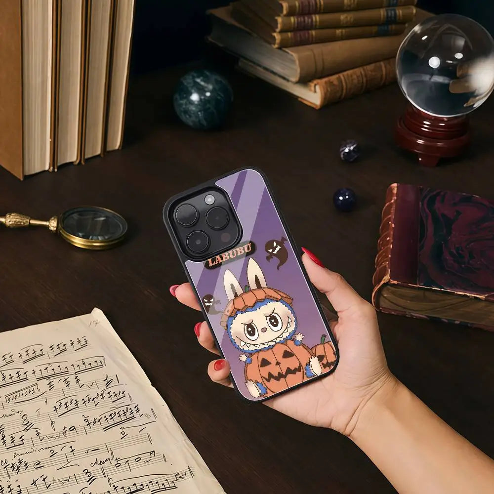 Cartoon Labubu Glossy Phone Case