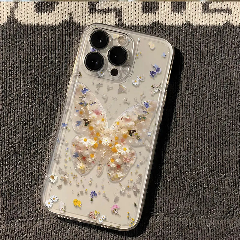 Floral Butterfly Phone Case for iPhone
