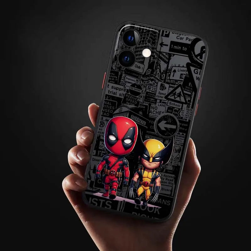 Marvel Deadpool Groot Matte Clear Phone Case