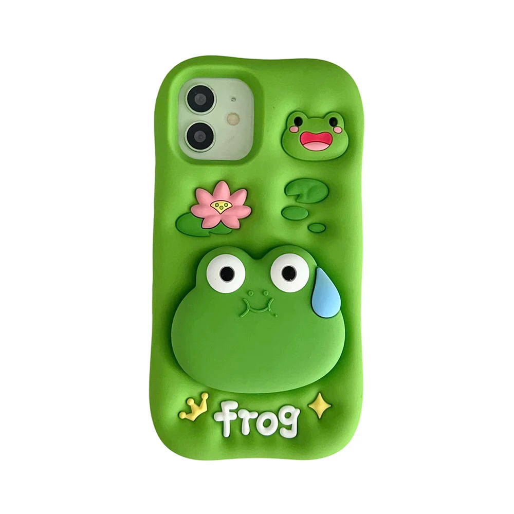 3D Frog Phone Case