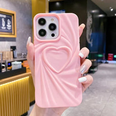Love Heart Silicone Phone Case for iPhone