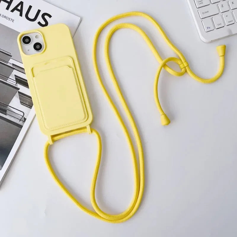Crossbody Lanyard Rope Phone Case for iPhone