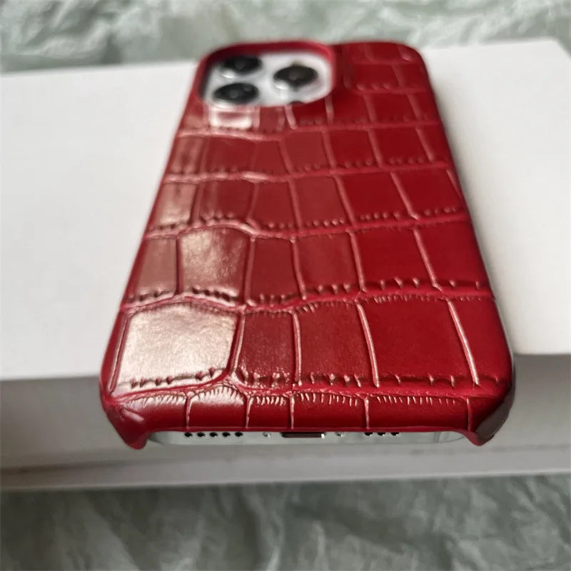 Crocodile Pattern Leather Phone Case