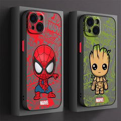 Marvel Spider-Man & Groot Clear Case for iPhone