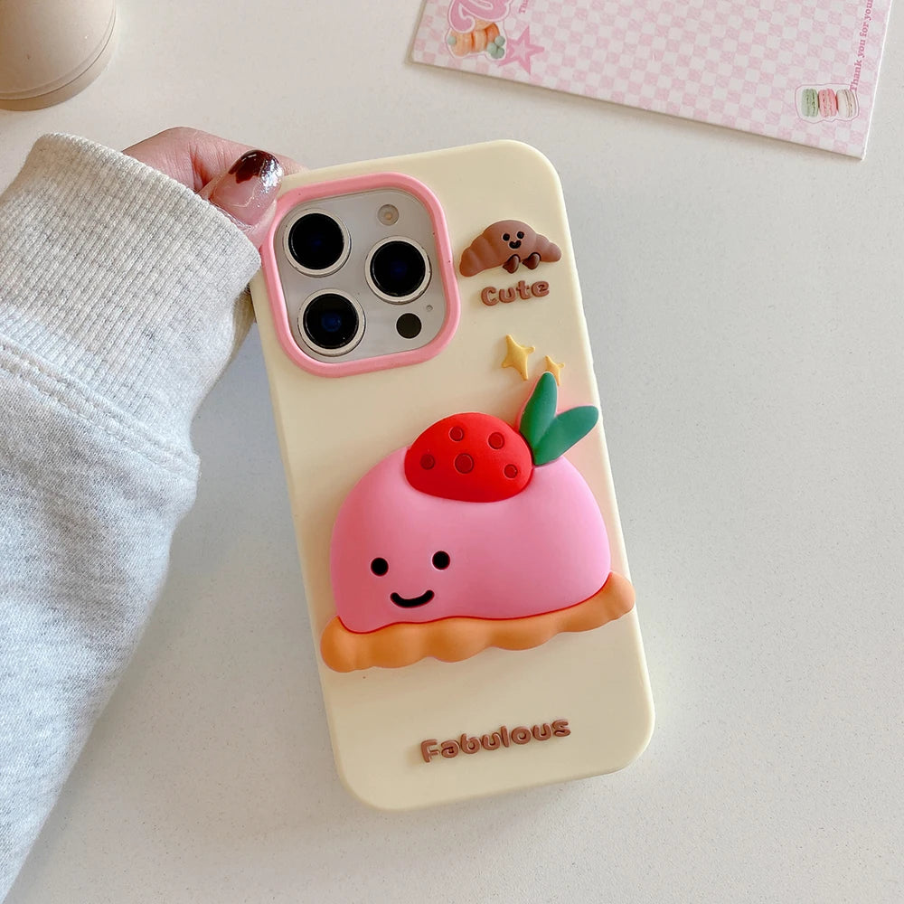 Donut Cookies Silicone Phone Case