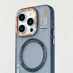 Matte Magnetic Phone Case with Metal Lens Frame