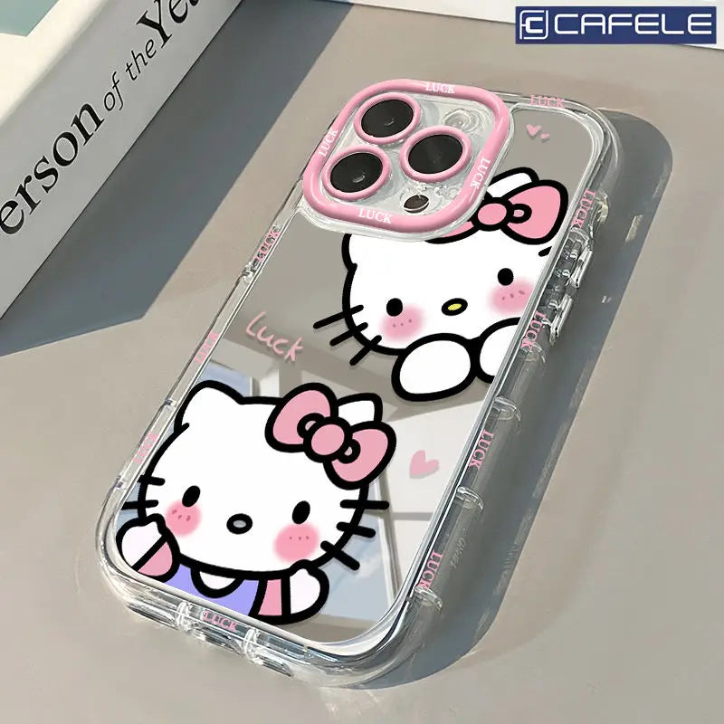 Hello Kitty Stripe Mirror Phone Case