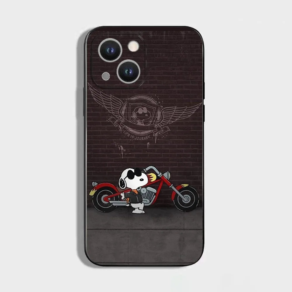 Cartoon Snoopy Soft Silicone Phone Case