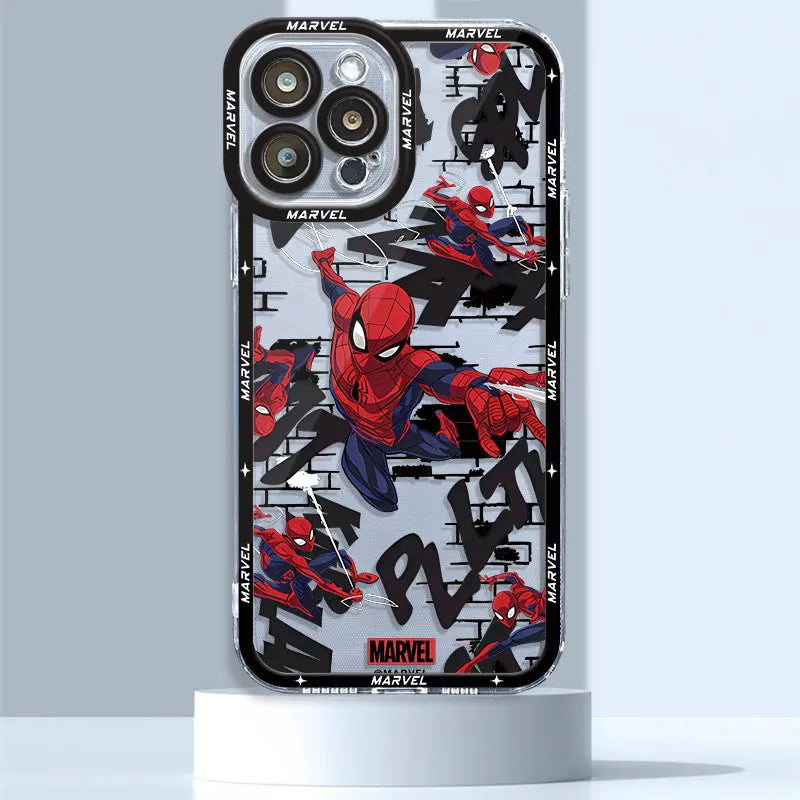 Marvel Venom Spiderman Clear iPhone Case