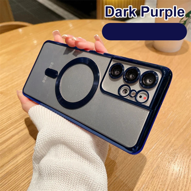 Magnetic Plating Magsafe Case for Samsung Galaxy