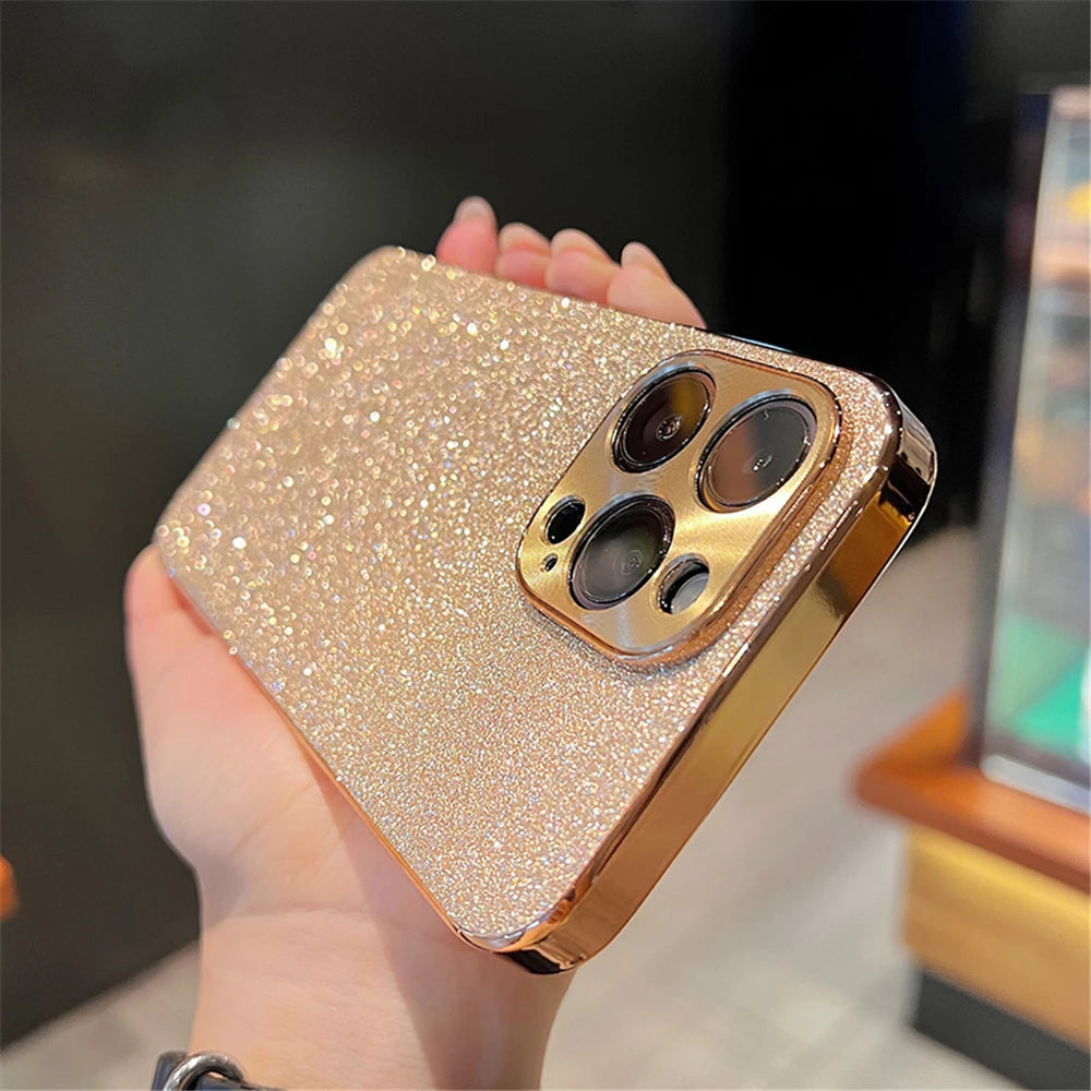 Golden Sparkle iPhone Case