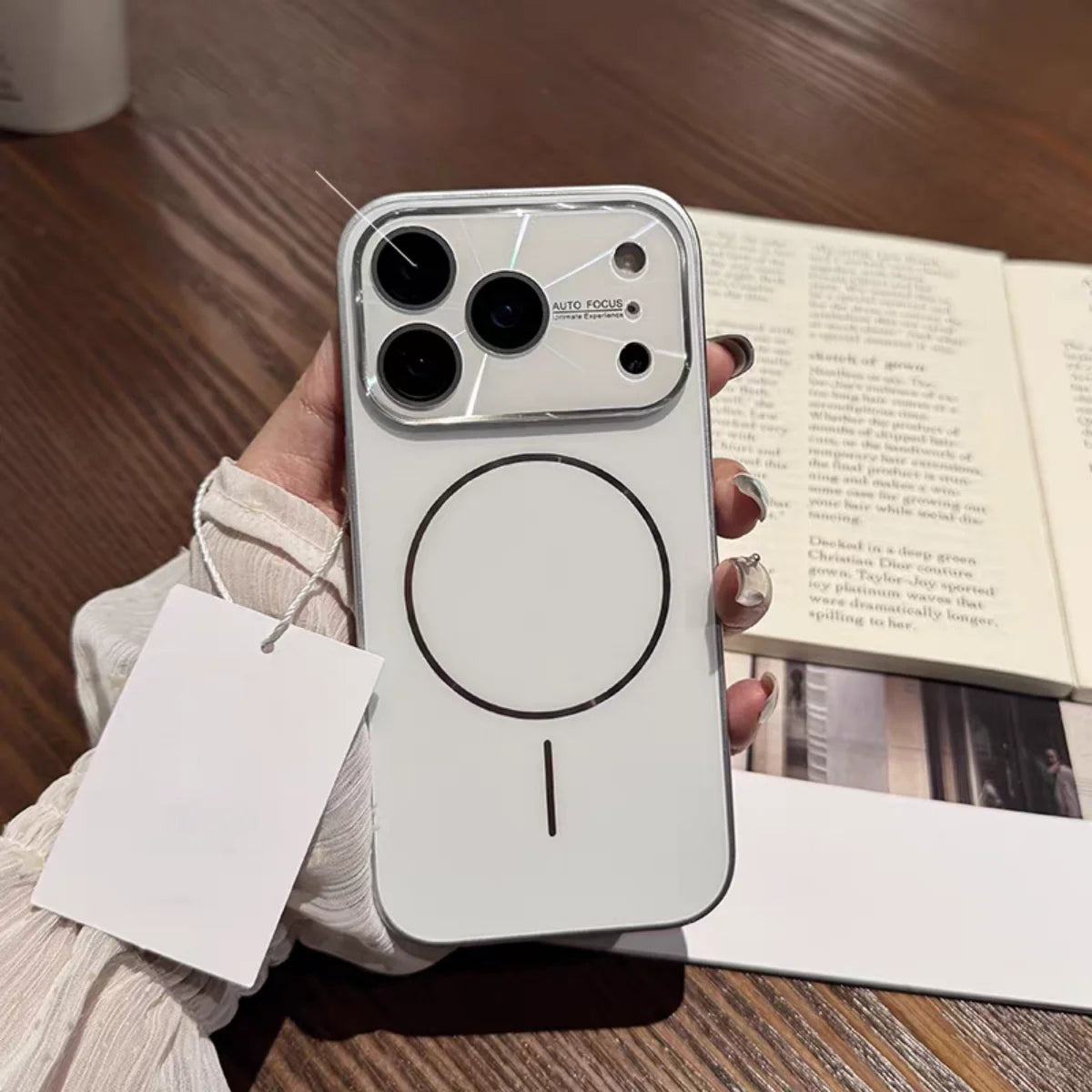 Magnetic Plating Camera Protect Phone Case