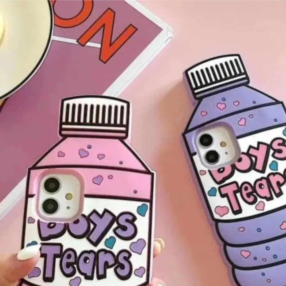 3D Cartoon Water Bottle Case for iPhone