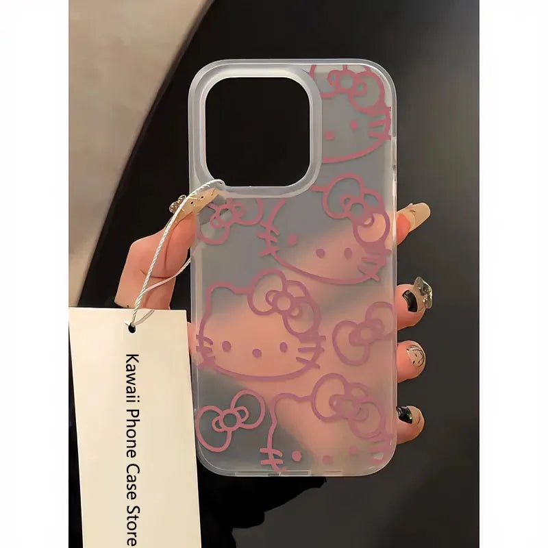 Big Hello Kitty Pink Bow Y2K Case for iPhone
