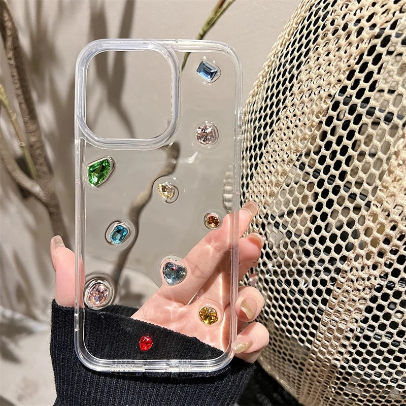 Glossy Diamond Glitter Epoxy Case