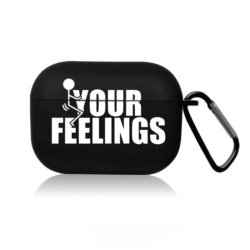 Cute Line Cartoon AirPods Case