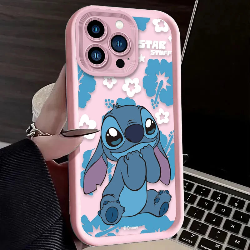 Disney Stitch Cartoon Phone Case for iPhone