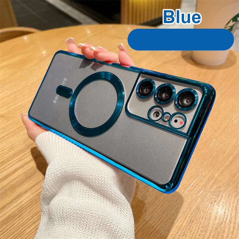 Magnetic Plating Magsafe Case for Samsung Galaxy