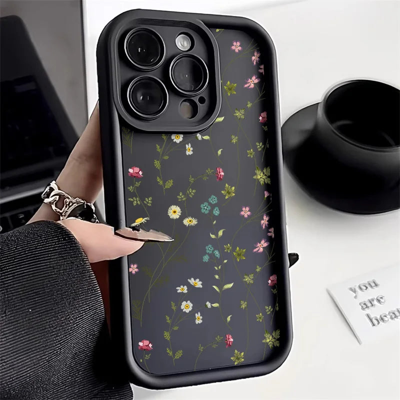 Flower Silicone Phone Case for iPhone