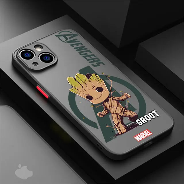 Marvel Spider-Man & Groot Phone Case for iPhone
