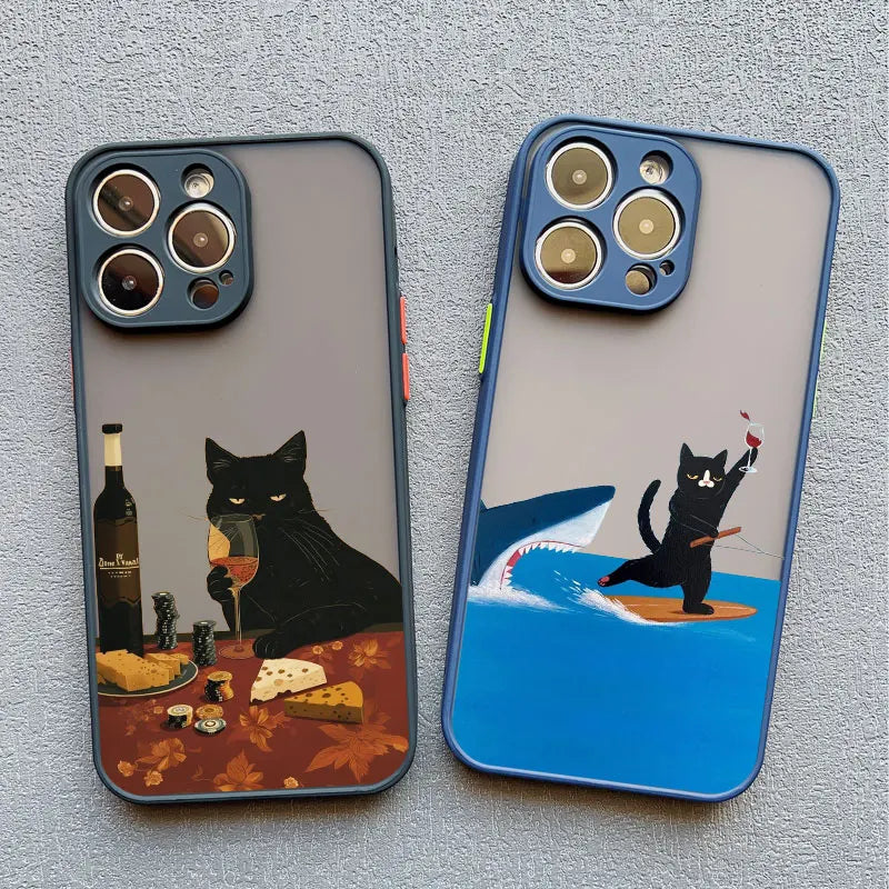 Funny Cat Daily Life Phone Cas