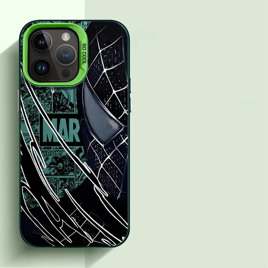 Spider-Man Half Face Soft iPhone Case