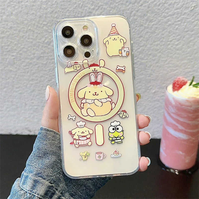 Cinnamoroll Magnetic Stand Silicone Phone Case