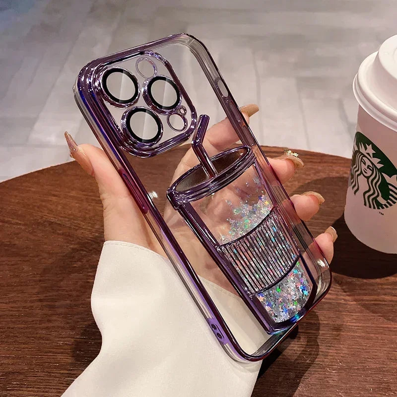 Plating Transparent TPU Phone Case