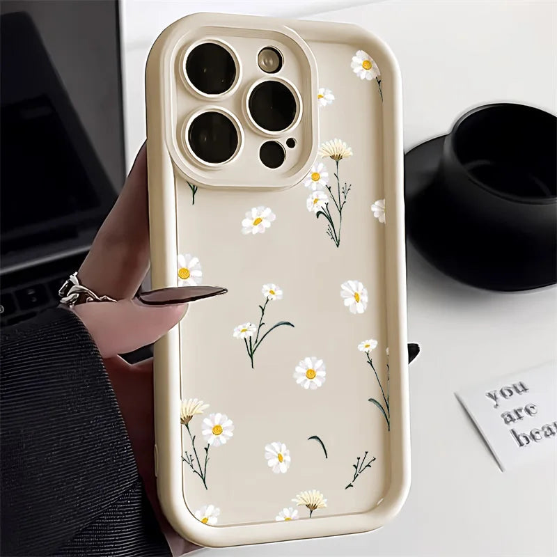Flower Silicone Phone Case for iPhone