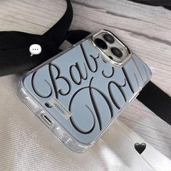 Mirror Letter Frame Case for iPhone