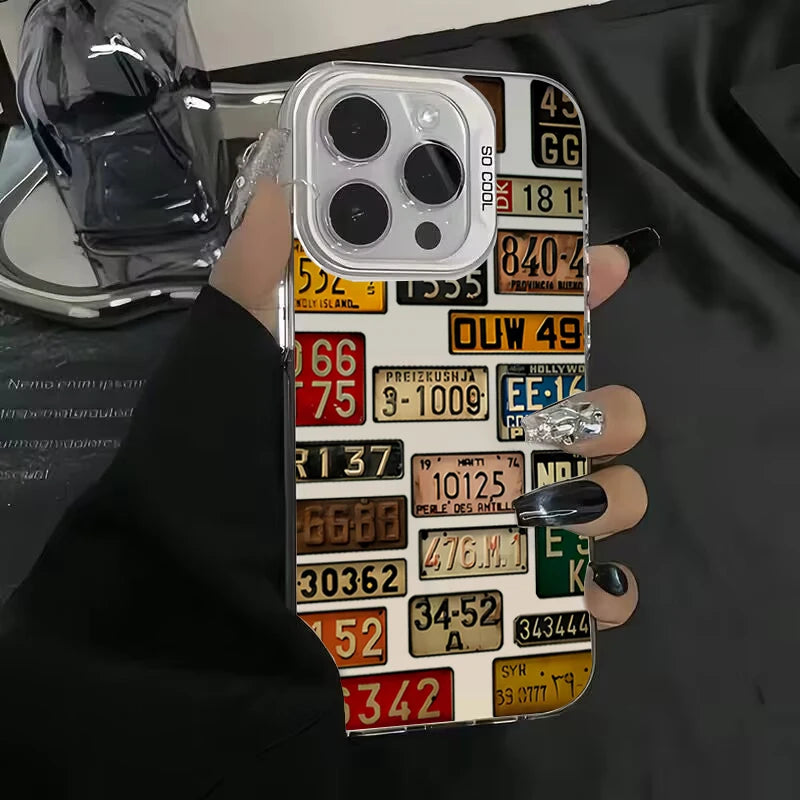 Vintage Car License Plate Phone Case for iPhone