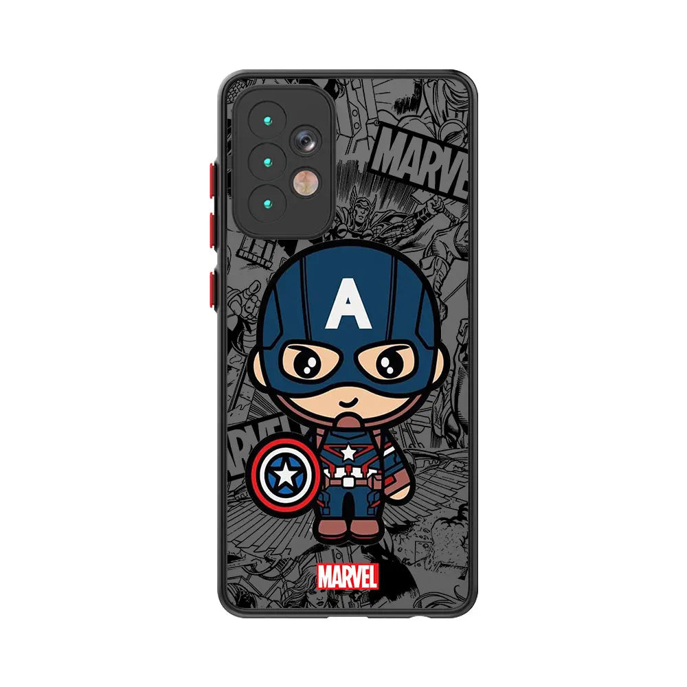 Marvel Cartoon Groot & Spider-Man Phone Case for Samsung Galaxy