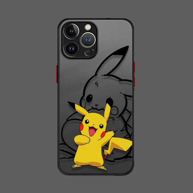Pokemo Pikachu Cartoon Phone Case for iPhone