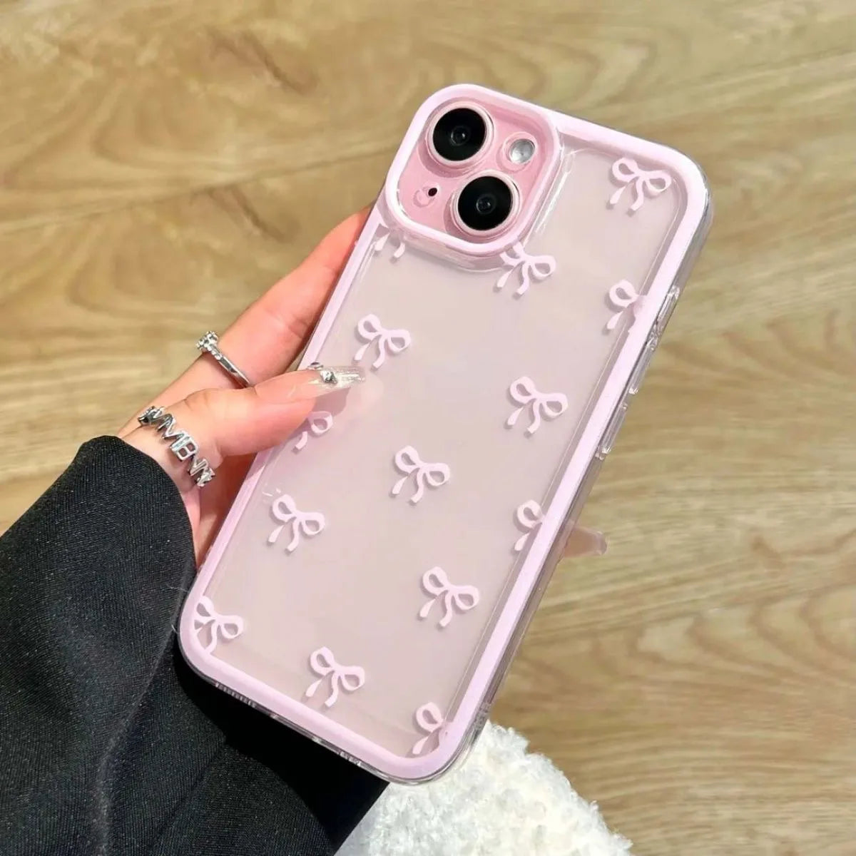 Bowknot Clear Candy iPhone Case