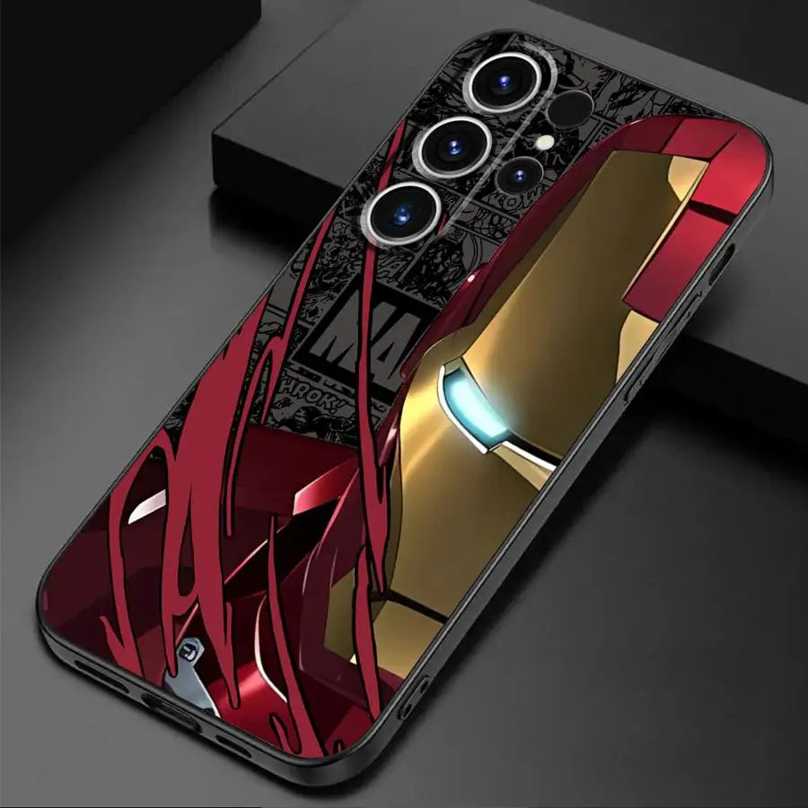 Marvel Spider-Man Half Face Phone Case for Samsung Galaxy