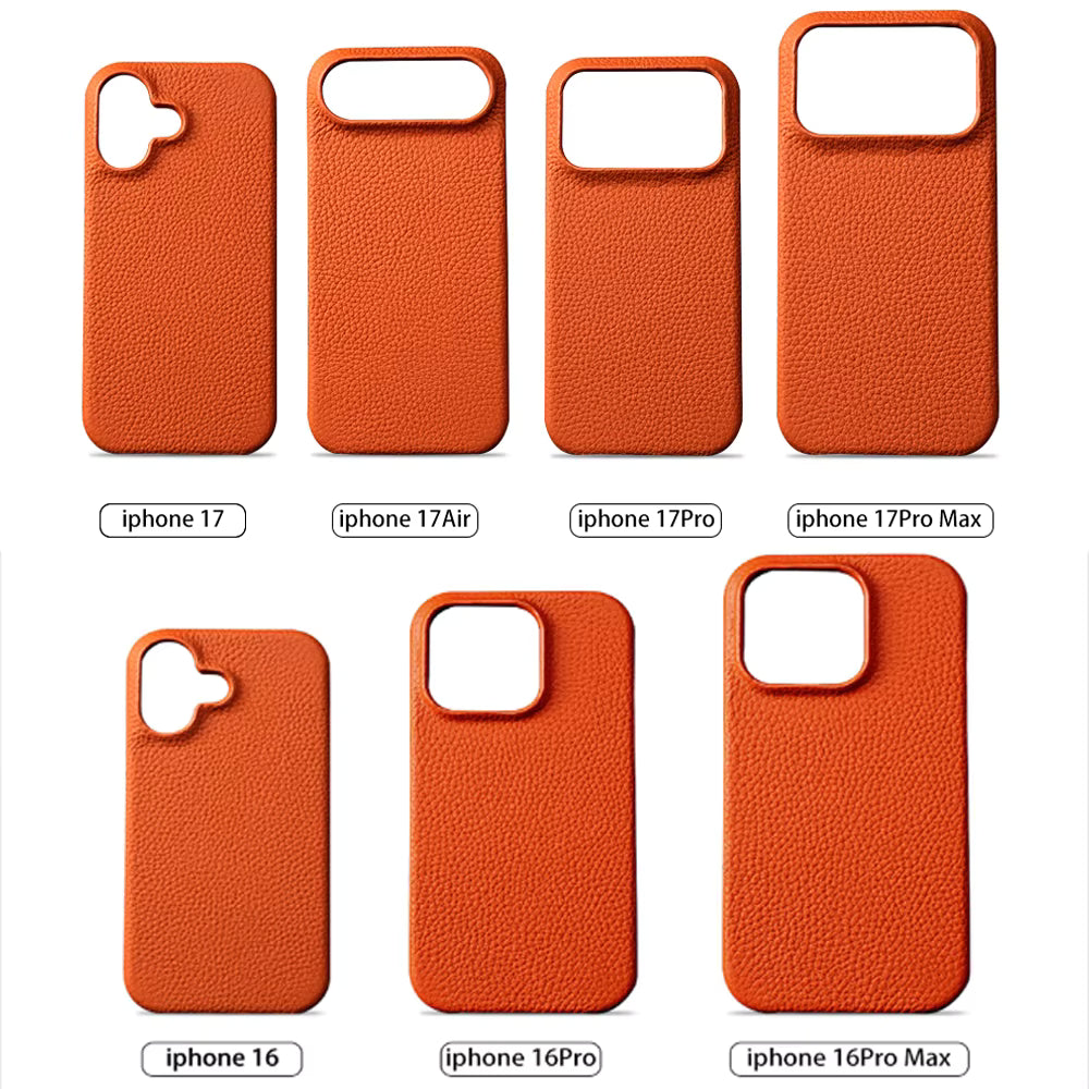 Cowhide Leather MagSafe Case for iPhone