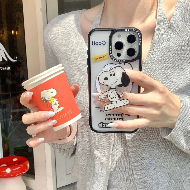 Snoopy Family Magnetic Phone Case for iPhone